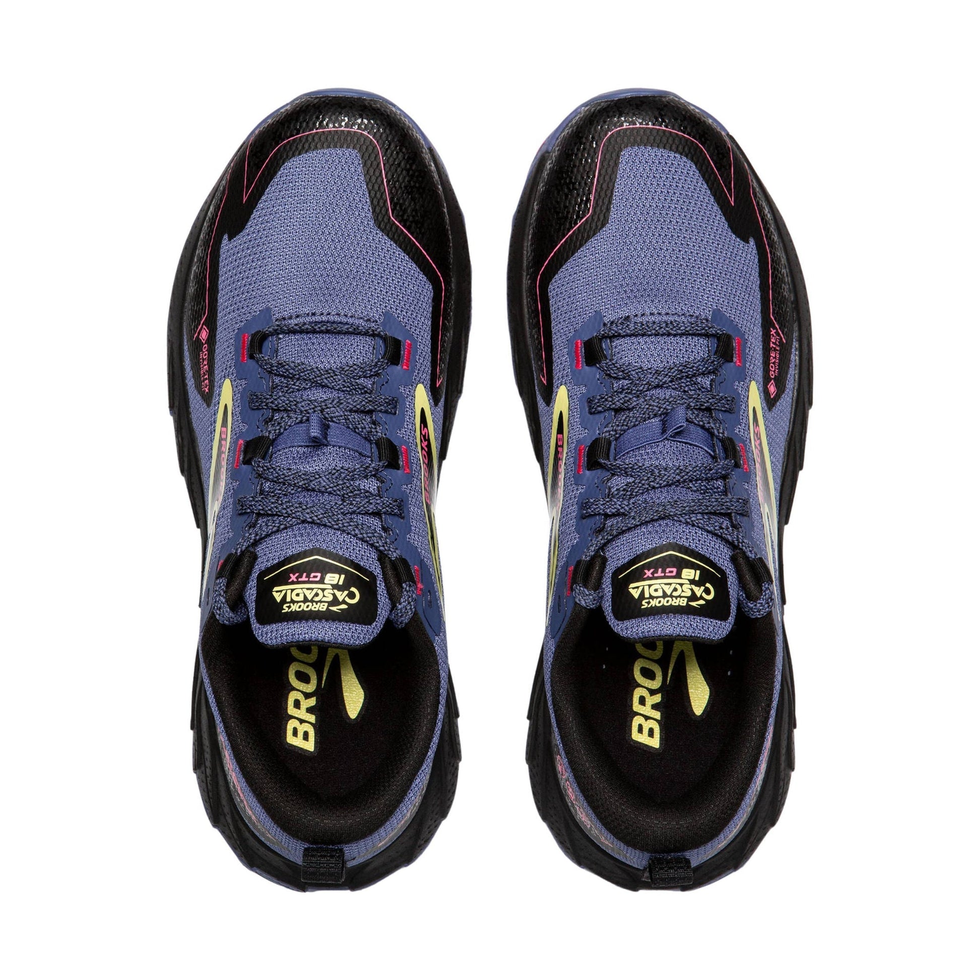 Brooks Women's Cascadia 18 GTX Trail Running Shoes - Grey Blue/Black/Pink by Lenny's Shoe & Apparel