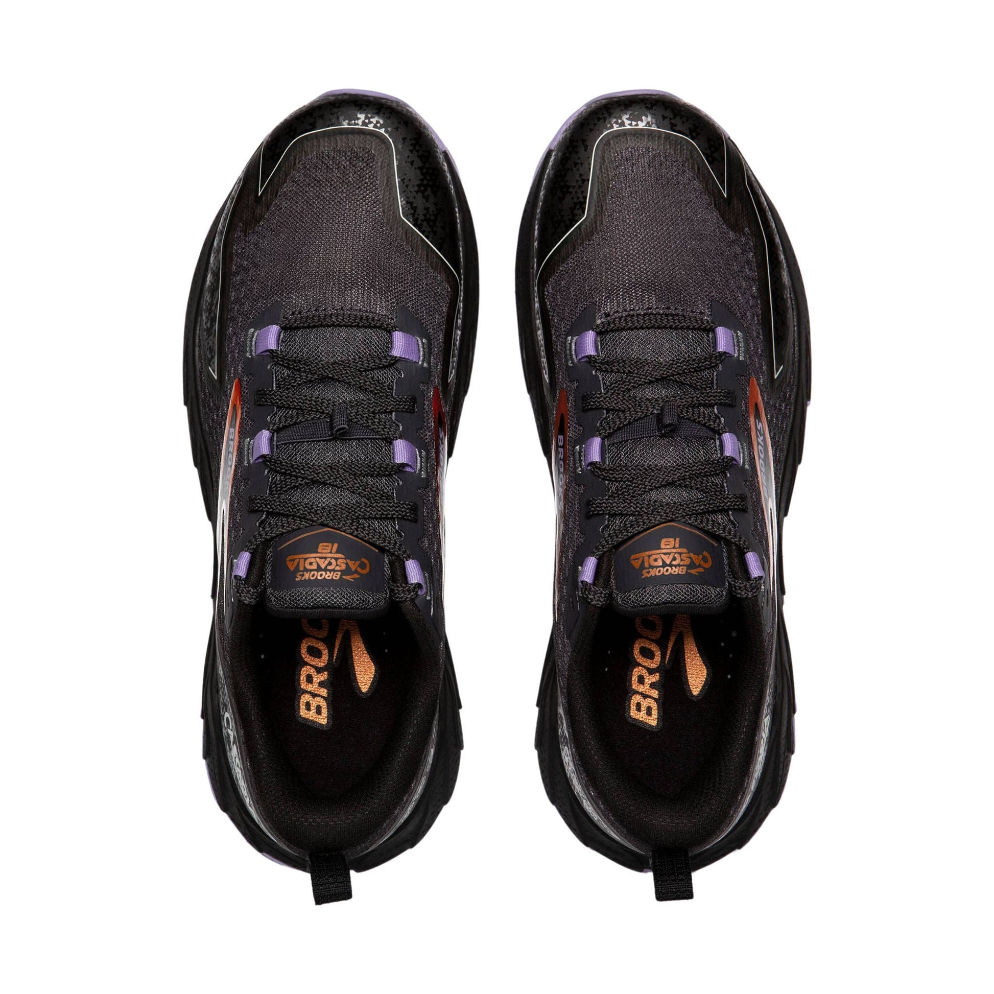 Brooks Women's Cascadia 18 Trail Running Shoes - Ebony/Sweet Lavender/Copper by Lenny's Shoe & Apparel