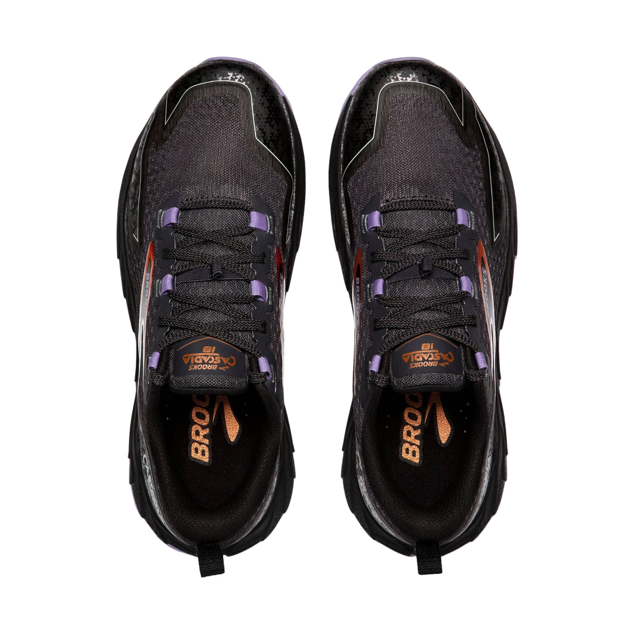 Brooks Women's Cascadia 18 Trail Running Shoes - Ebony/Sweet Lavender/Copper by Lenny's Shoe & Apparel