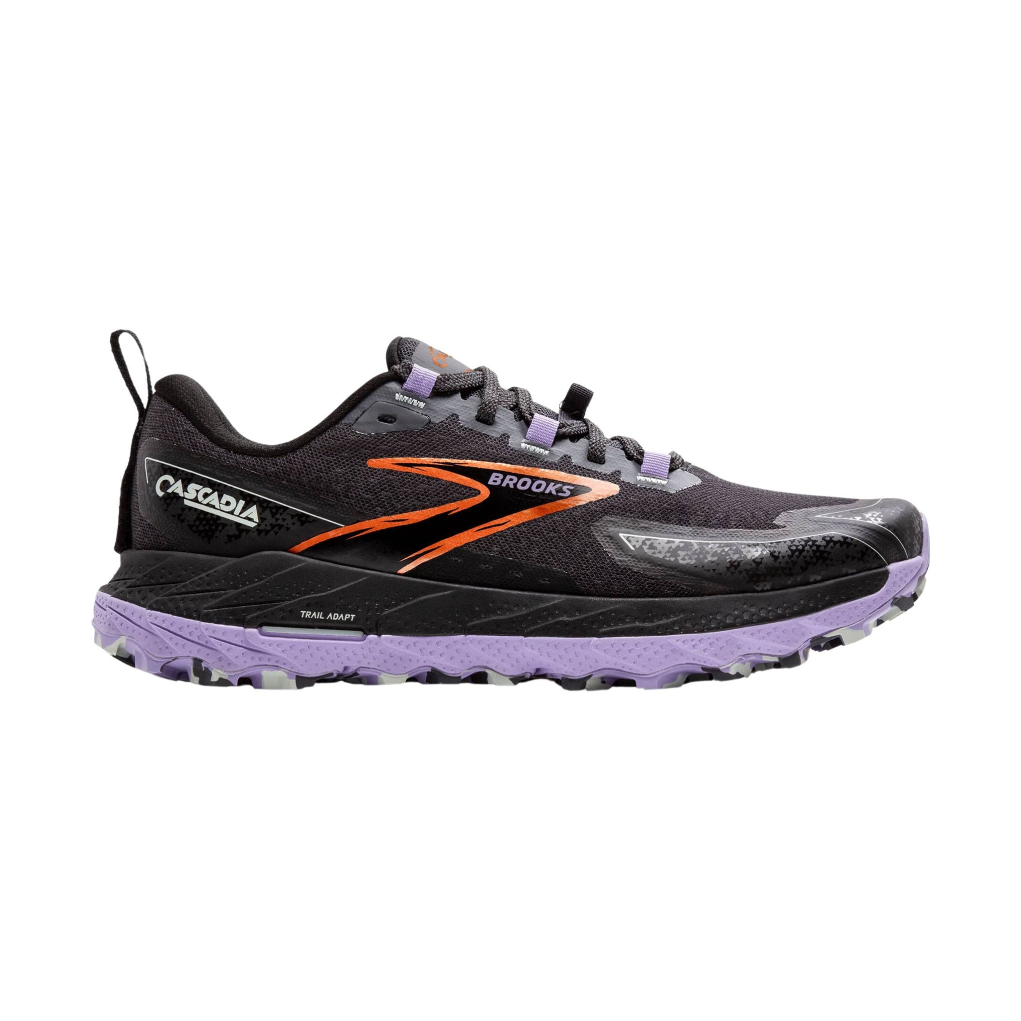 Brooks Women's Cascadia 18 Trail Running Shoes - Ebony/Sweet Lavender/Copper by Lenny's Shoe & Apparel