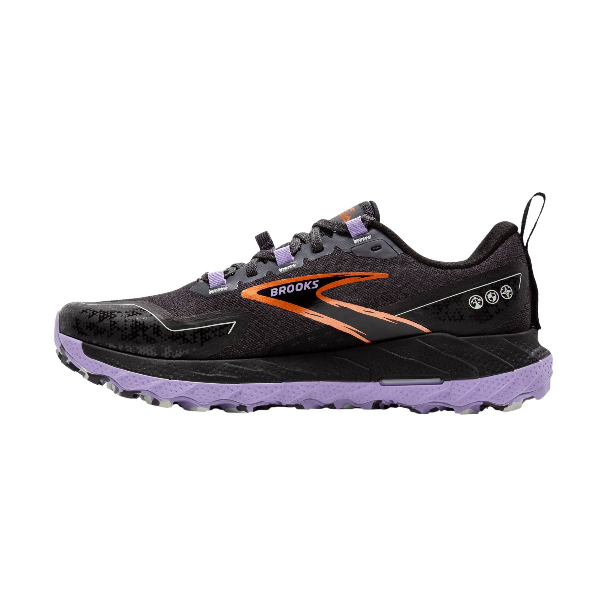 Brooks Women's Cascadia 18 Trail Running Shoes - Ebony/Sweet Lavender/Copper by Lenny's Shoe & Apparel