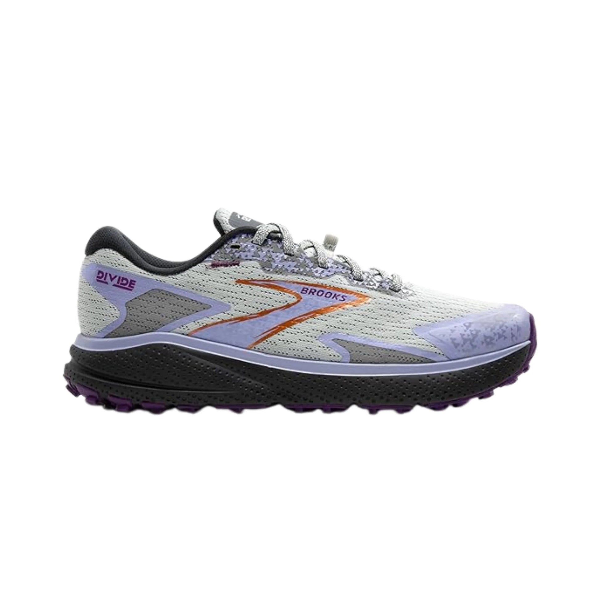 Brooks Women's Divide 5 Trail Running Shoes - Mercury/Ebony/Sweet Lavender by Lenny's Shoe & Apparel