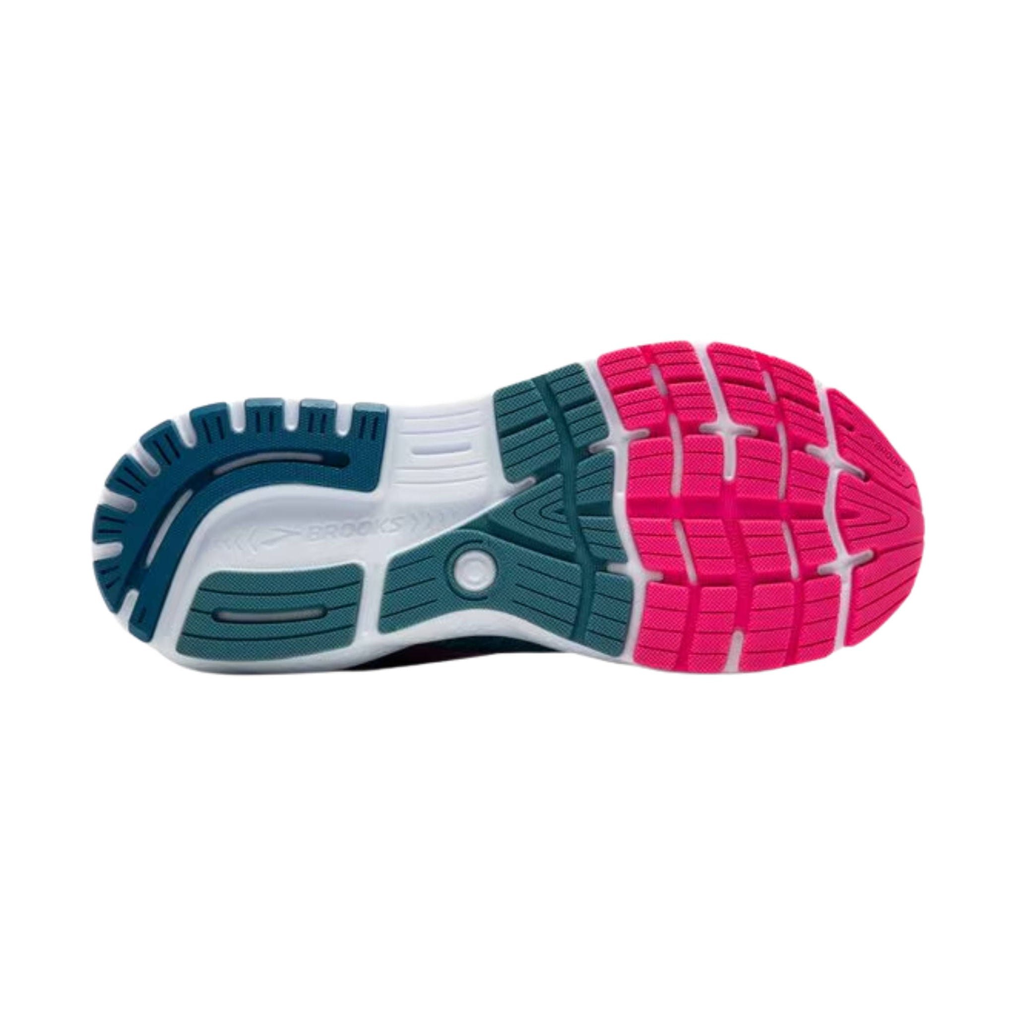 Brooks Women's Ghost 16 GTX Road Running Shoes - Moroccan Blue/Pink/Yellow by Lenny's Shoe & Apparel