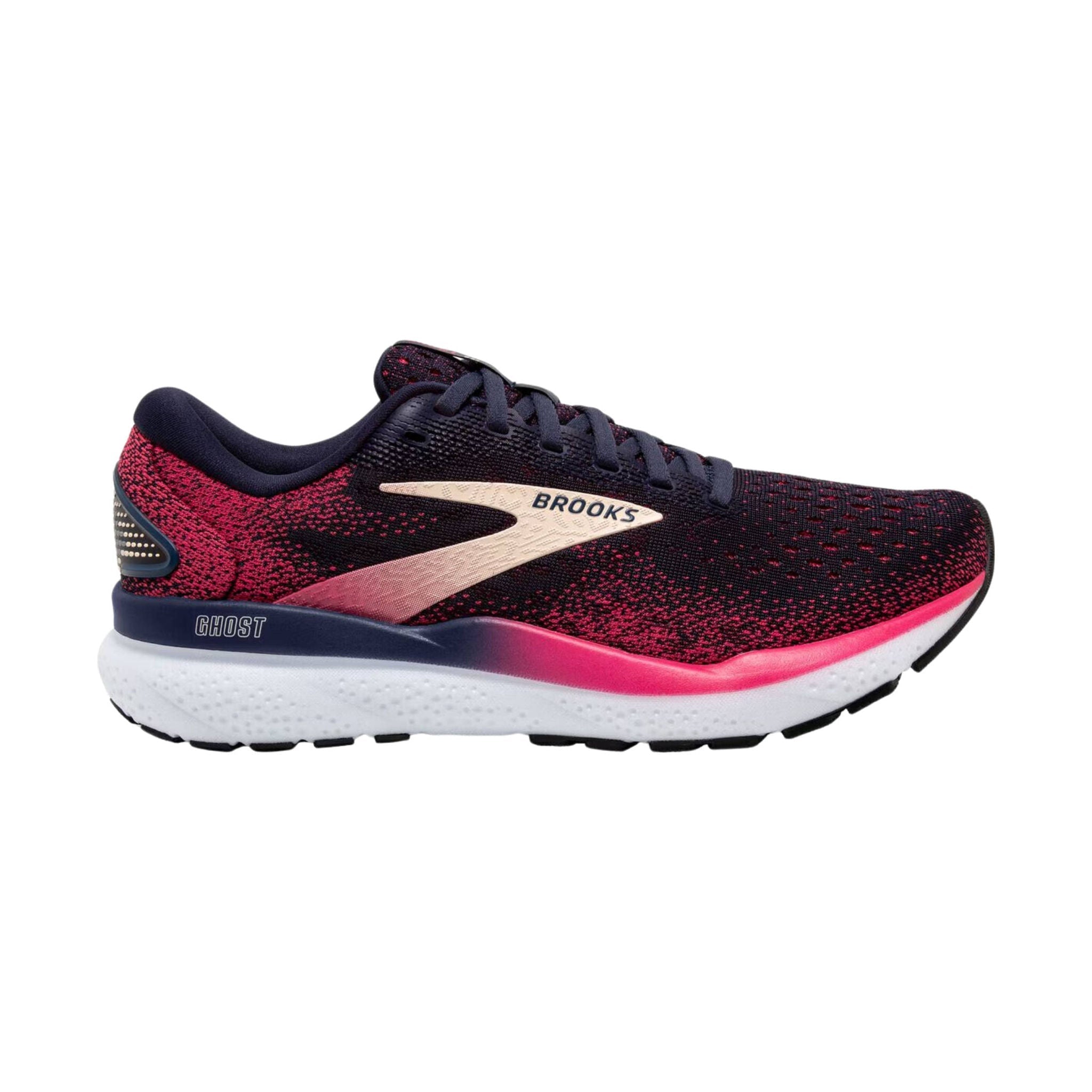 Brooks Women's Ghost 16 Road Running Shoes - Peacoat/Raspberry/Apricot by Lenny's Shoe & Apparel