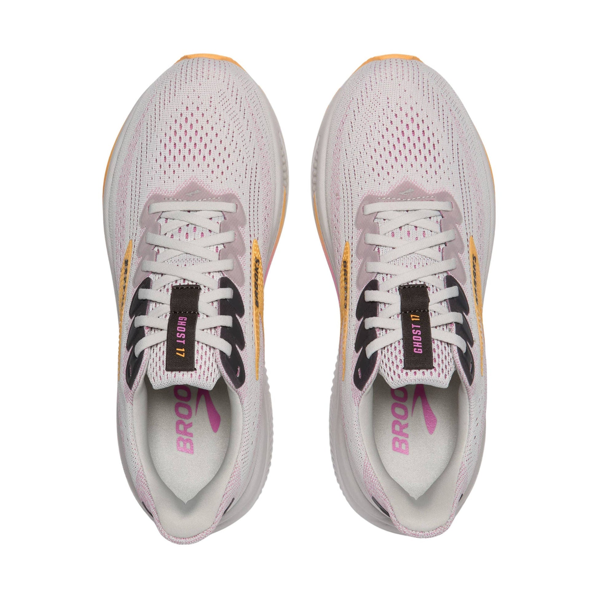 Brooks Women's Ghost 17 Road Running Shoes - Oyster/Apricot/Pink by Lenny's Shoe & Apparel