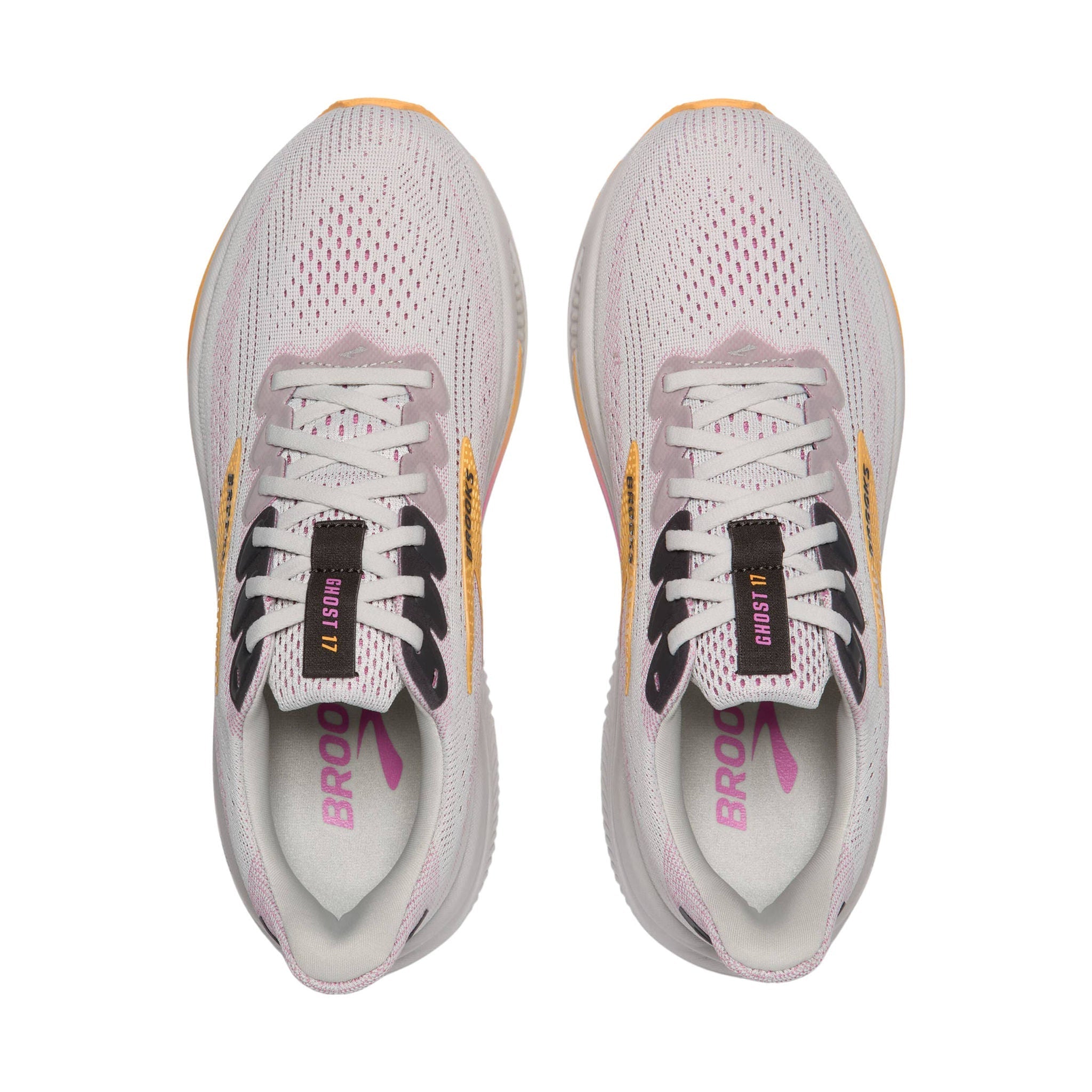 Brooks Women's Ghost 17 Road Running Shoes - Oyster/Apricot/Pink by Lenny's Shoe & Apparel