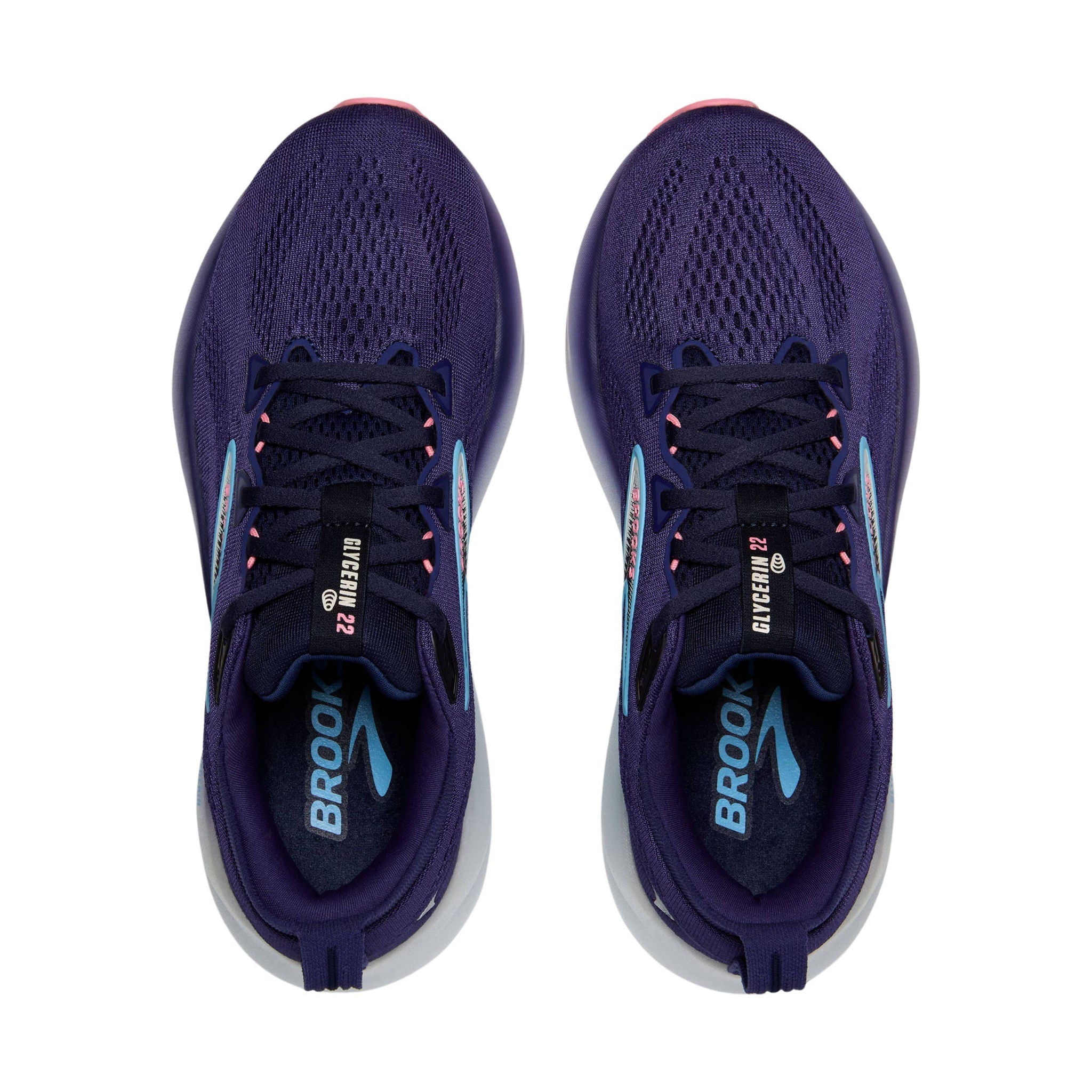 Brooks Women's Glycerin 22 Road Running Shoes - Blue Ribbon/Peacoat/Dianthus by Lenny's Shoe & Apparel