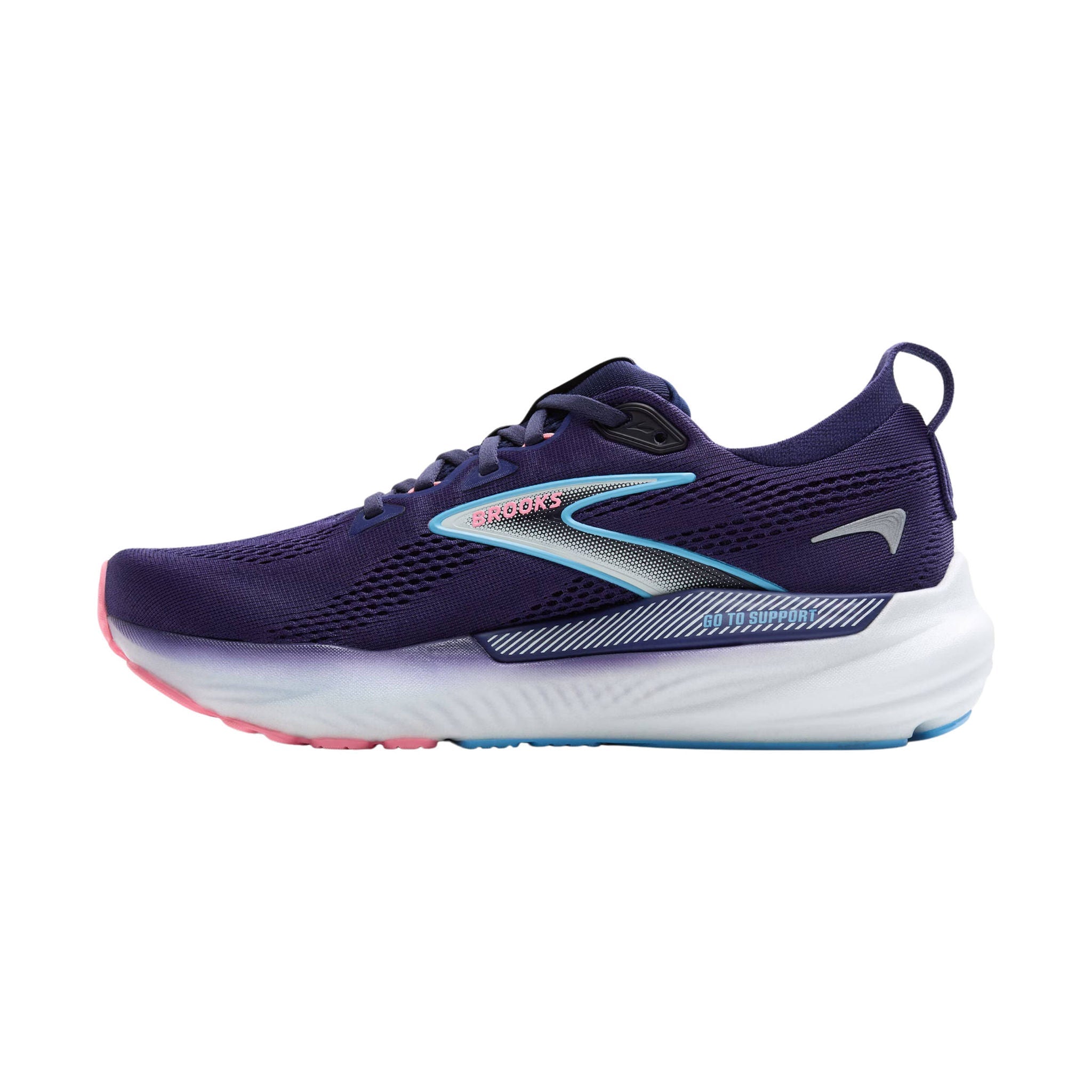 Brooks Women's Glycerin GTS 22 Road Running Shoes - Blue Ribbon/Peacoat/Dianthus by Lenny's Shoe & Apparel
