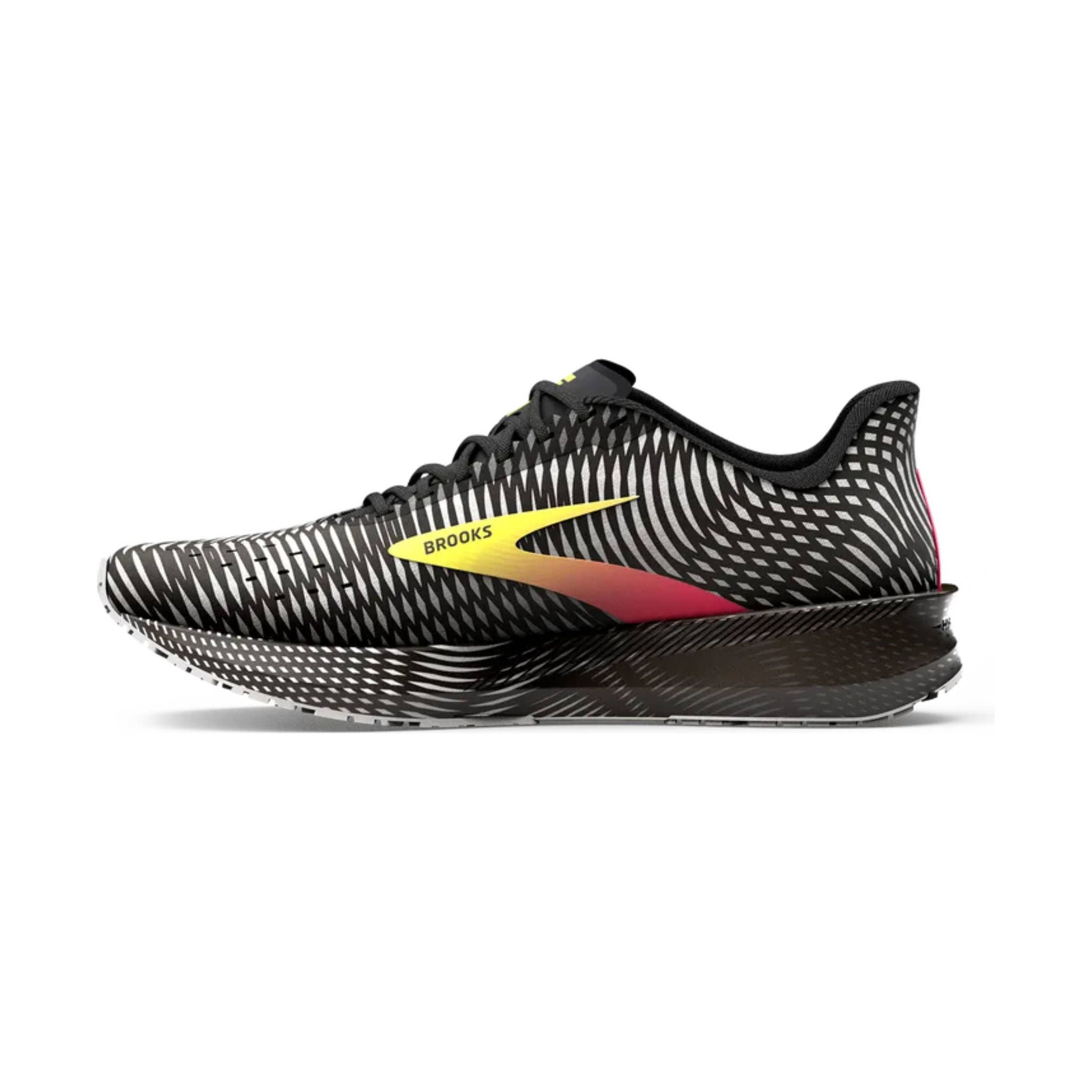 Brooks Men's Hyperion Tempo Running Shoes - Black/Pink/Yellow by Lenny's Shoe & Apparel