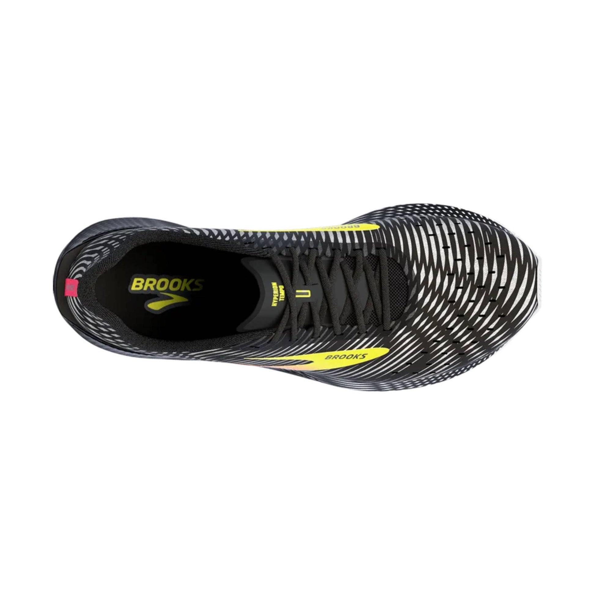 Brooks Men's Hyperion Tempo Running Shoes - Black/Pink/Yellow by Lenny's Shoe & Apparel