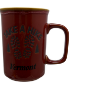 Take a Hike - Vermont - Drip Glaze Mug - Red