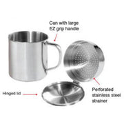 Kitchen Storage - Jumbo Grease Can w/strainer and PP Lid by Homeportonline
