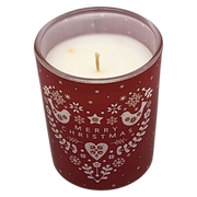 Glass Votive Scented Candle - Winter Apple