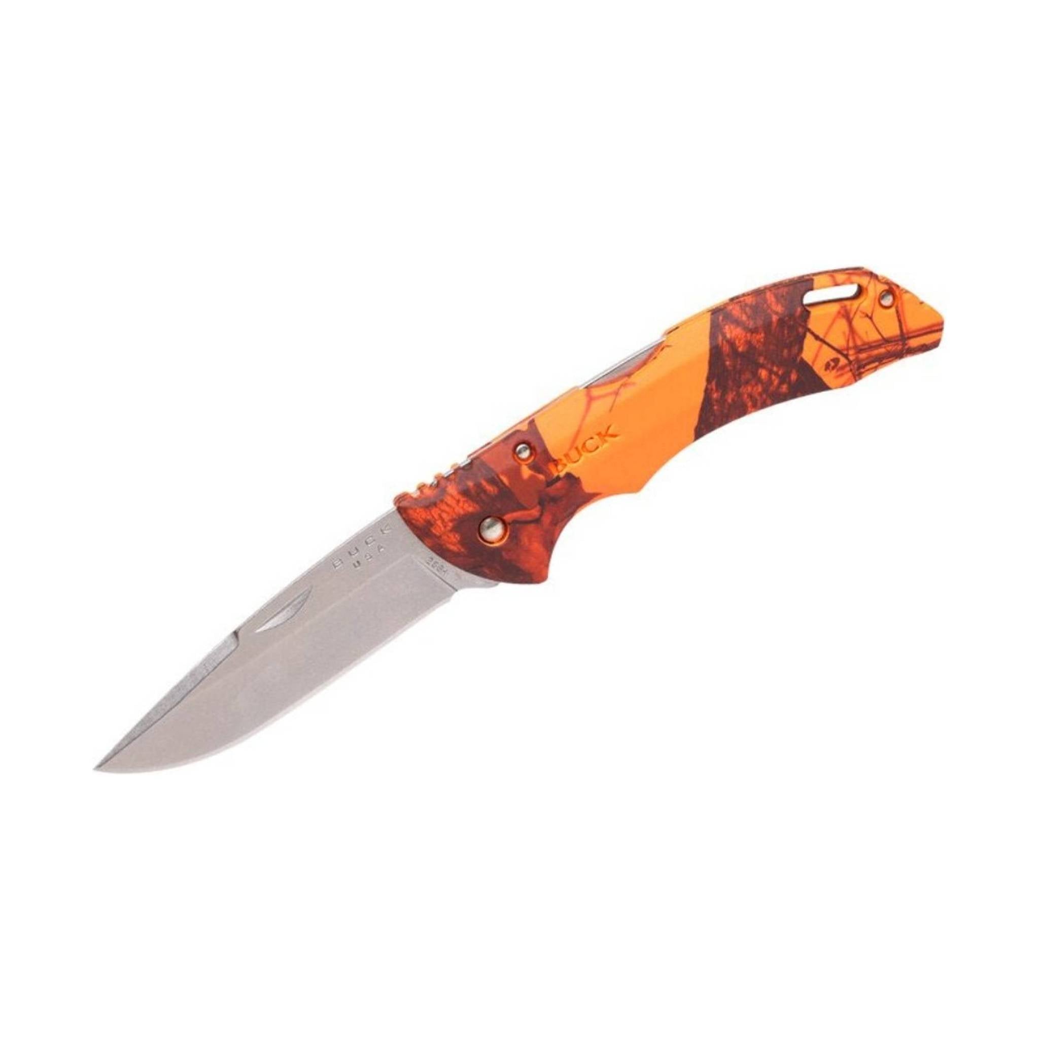 Buck Bantam BHW Nail Notch Knife - Mossy Oak Blaze Break Up Camo by Lenny's Shoe & Apparel