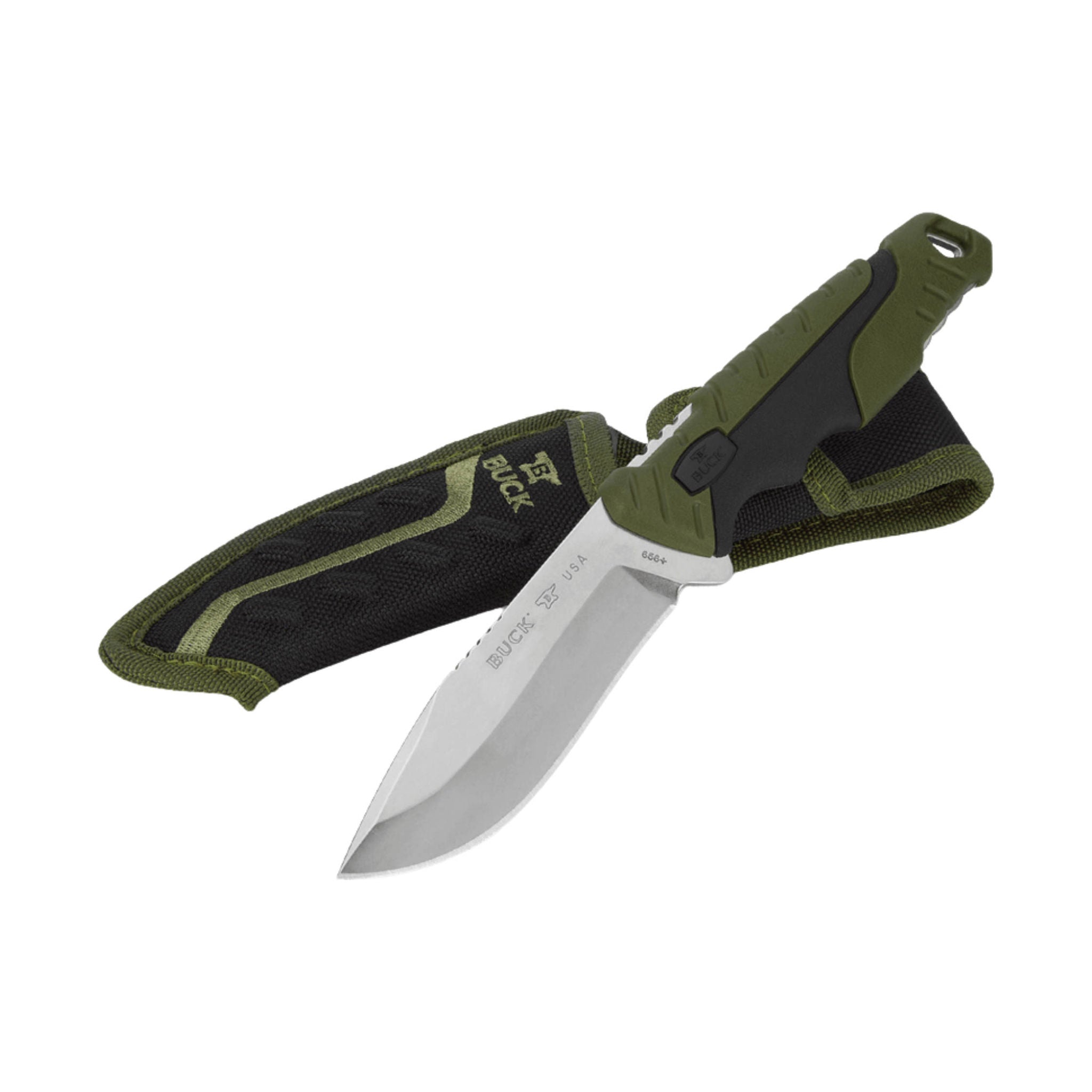 Buck Large Pursuit Knife - Green/Black by Lenny's Shoe & Apparel