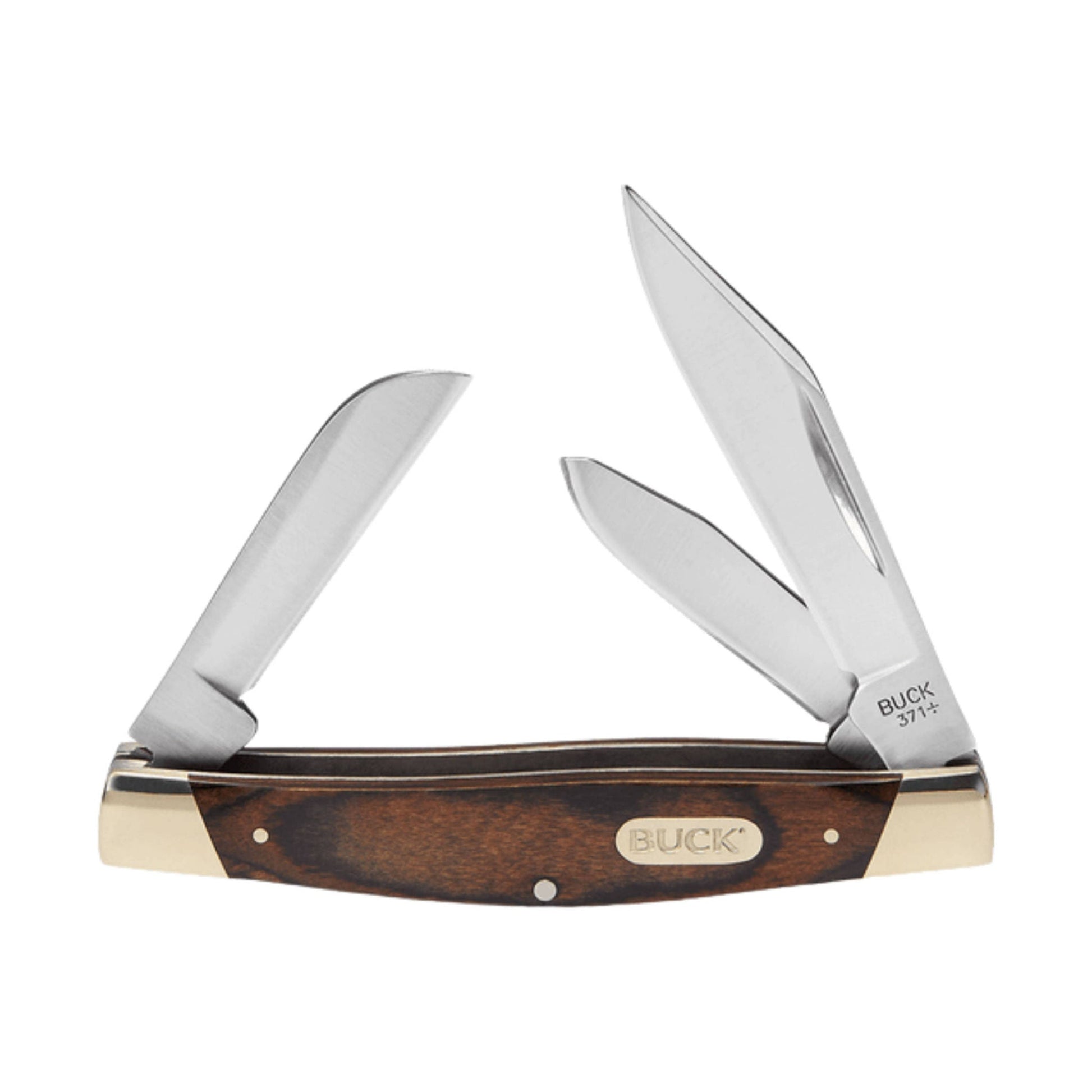 Buck Stockman Knife - Woodgrain Inlay by Lenny's Shoe & Apparel