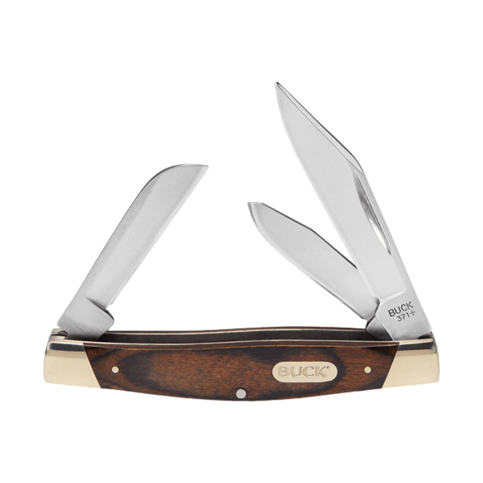 Buck Stockman Knife - Woodgrain Inlay by Lenny's Shoe & Apparel