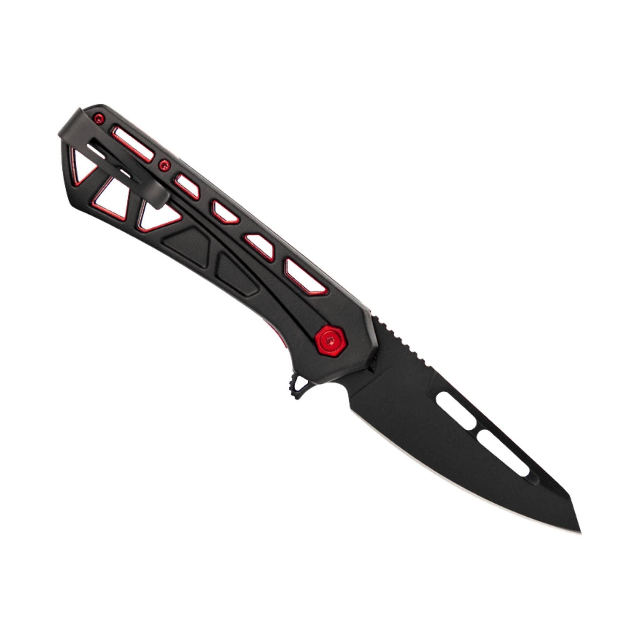 Buck Trace Ops Knife - Black/Red by Lenny's Shoe & Apparel