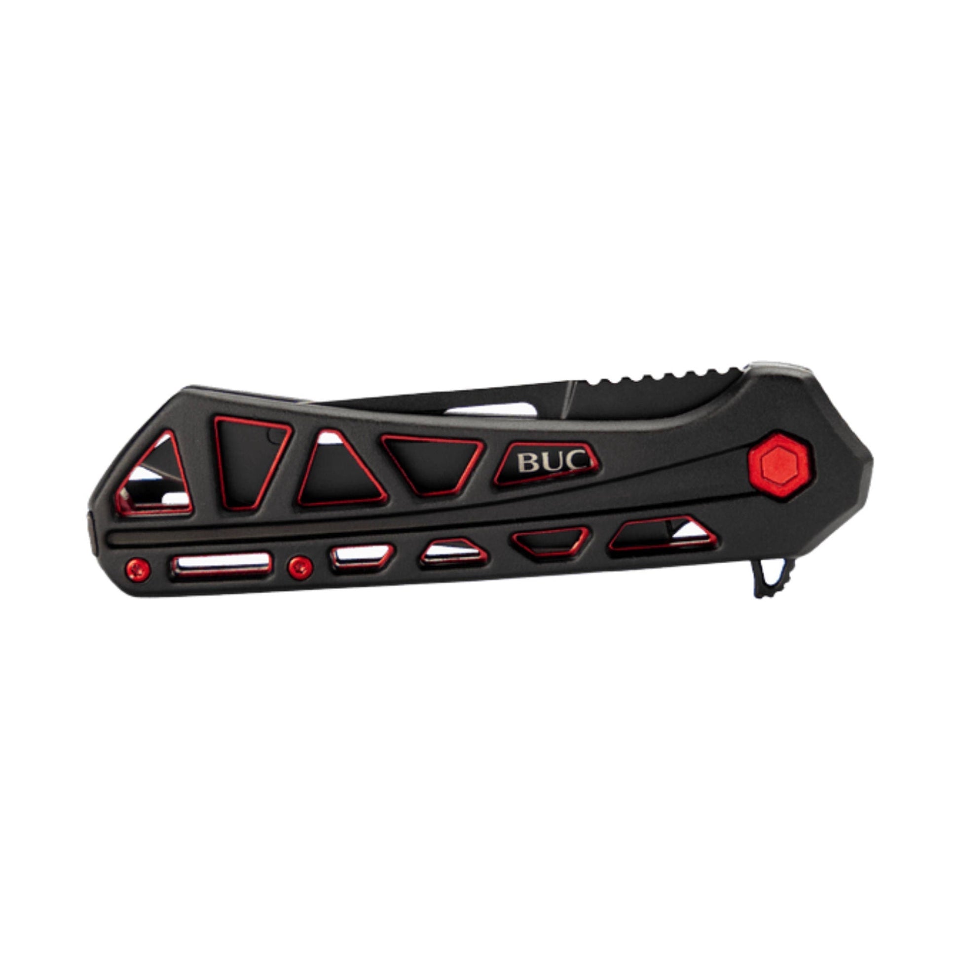 Buck Trace Ops Knife - Black/Red by Lenny's Shoe & Apparel