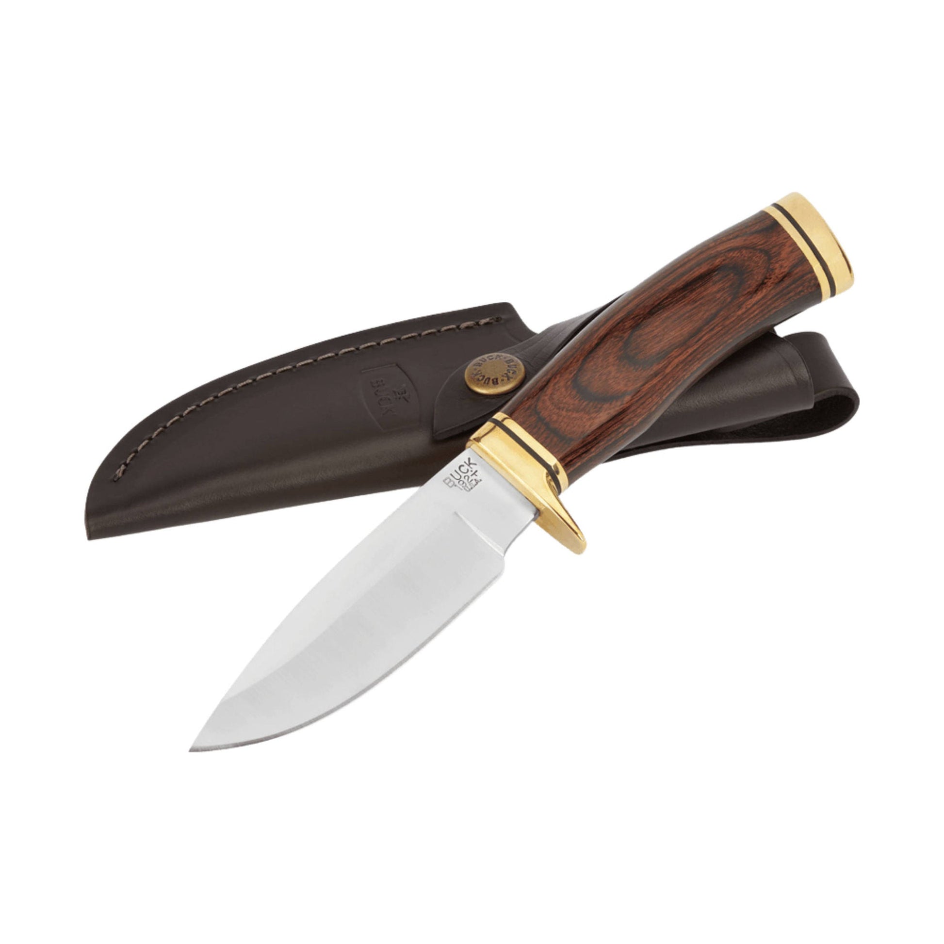 Buck Vanguard Heritage Knife - Walnut/Brass by Lenny's Shoe & Apparel