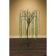 5 Foot Tall Green Multi Function LED Willow Tree