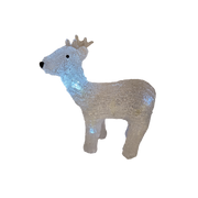Acrylic Reindeer 8 LED - B/O - 8.5"