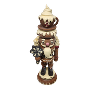 Gingerbread Nutcracker Figurine - Hot Cocoa