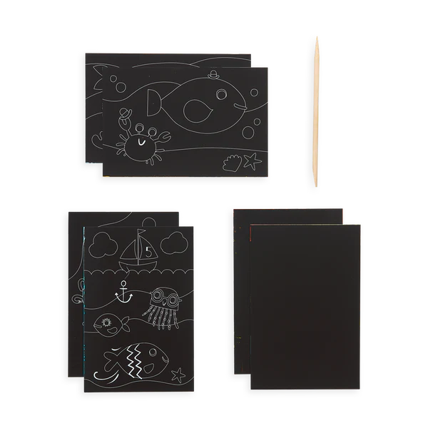 Scratch & Scribble Mini Art Kit Friendly Fish by Homeportonline