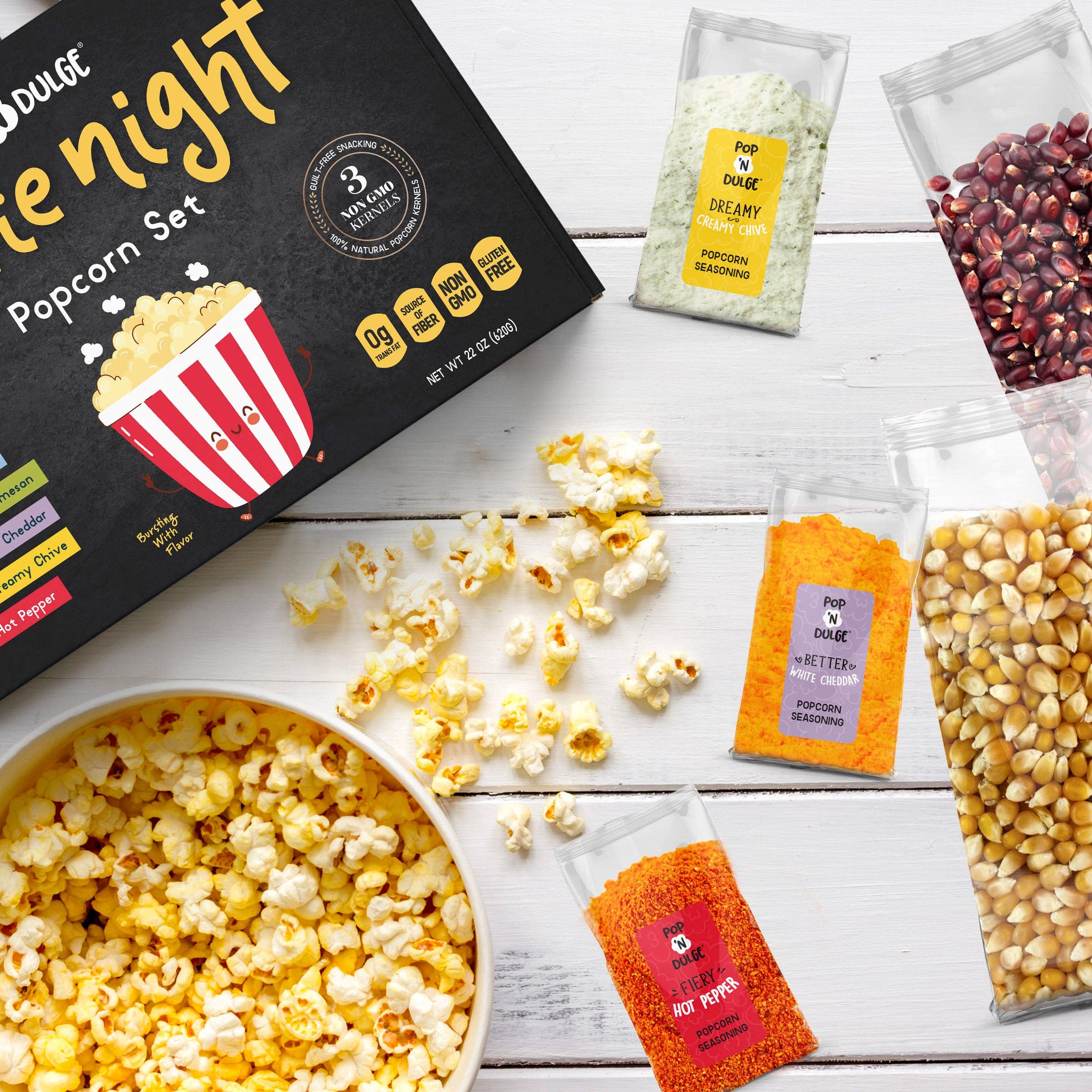 Pop 'N Dulge - Movie Night Gift Basket Popcorn Gift Set by SidePony Boutique