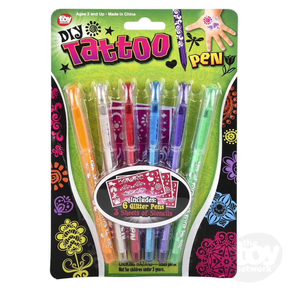 Tattoo Pens 6 Colored Pen Set by Homeportonline