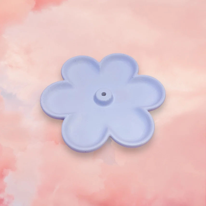 Colorful Concrete Flower Incense Holder