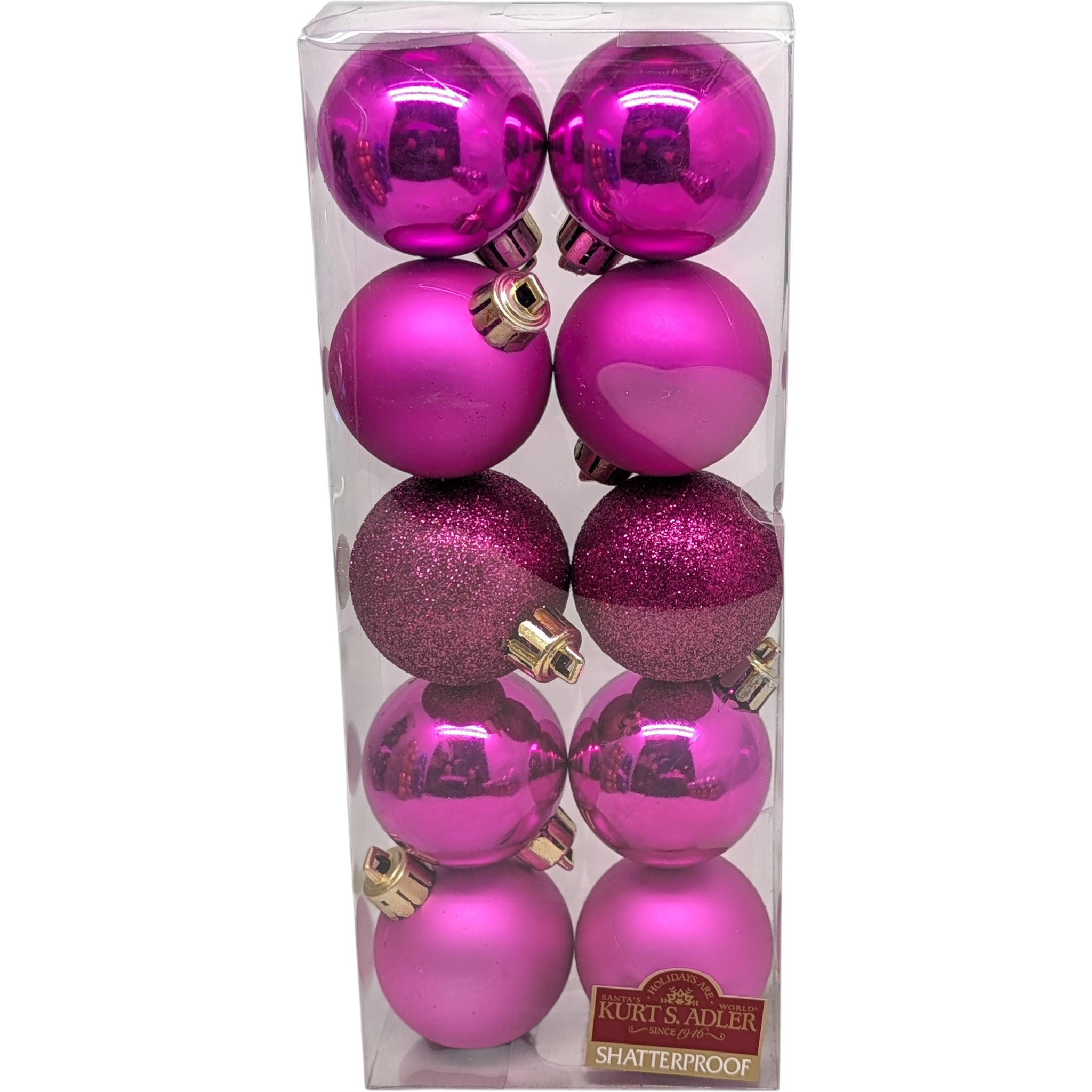 Shatterproof 10 pack Ornaments – 50mm -