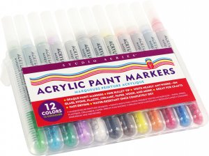 Art Center Markers Acrylic Paint 12 Colors by Homeportonline