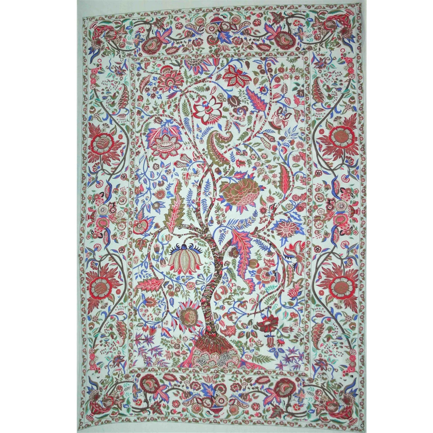 Tapestry Twin Size Tree Of Life Green by Homeportonline