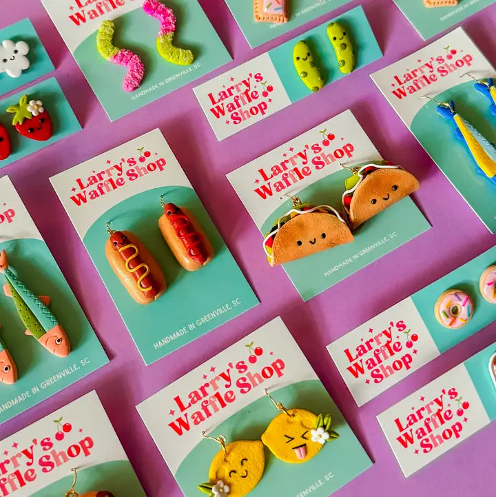 Food-themed Polymer Clay Earrings