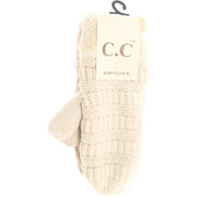 Kids Solid Fuzzy Lined Mittens
