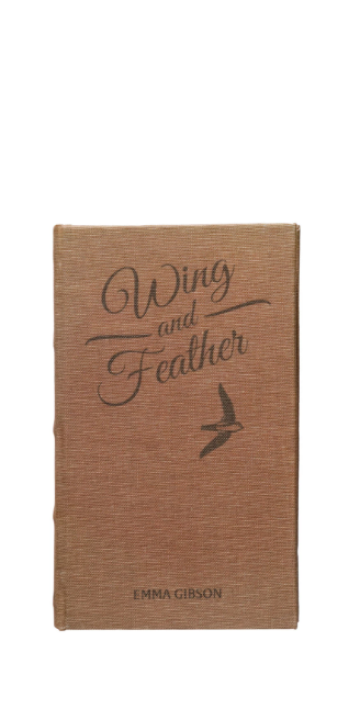 Book Storage Box Small "Wing and Feather" by Homeportonline