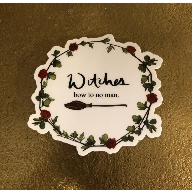 Witches Bow to No Man Sticker by Wild Lark