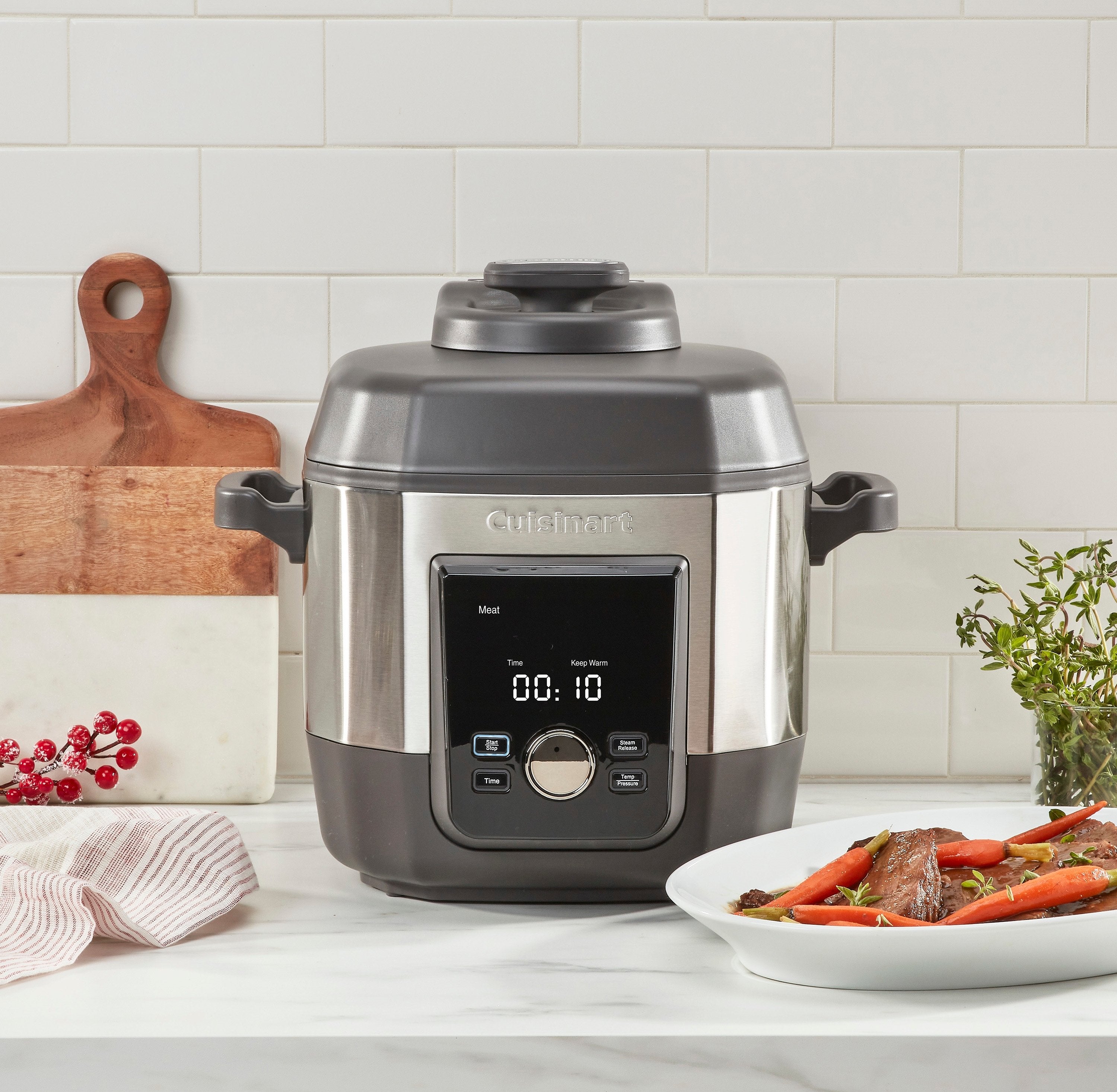 Electric Multicooker 6 qrt. High Pressure Cooker by Homeportonline