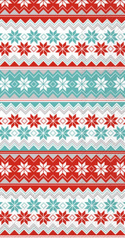 Reindeer Stripe - Guest Towel