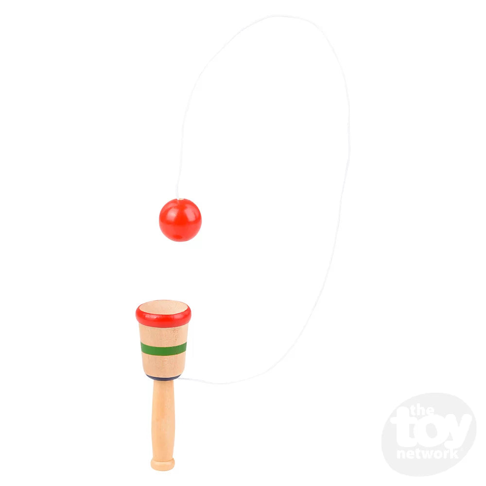 Ball & Cup Wooden Catch Game Mini 4" (Sold Individually) by Homeportonline