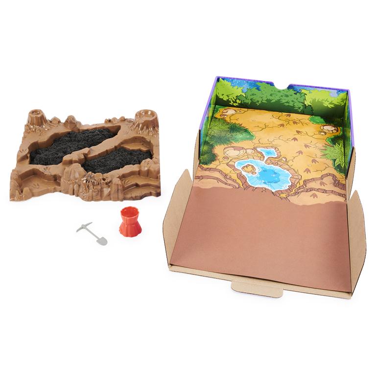 Kinetic Sand, Dino Dig Playset with 10 Hidden Dinosaur Bones to Discover by Homeportonline