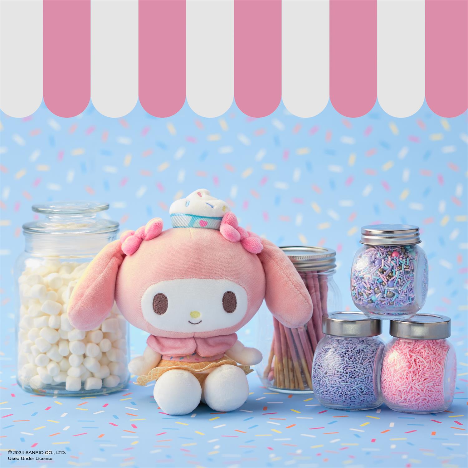 Plush Sanrio My Melody Ice Cream 6" by Homeportonline