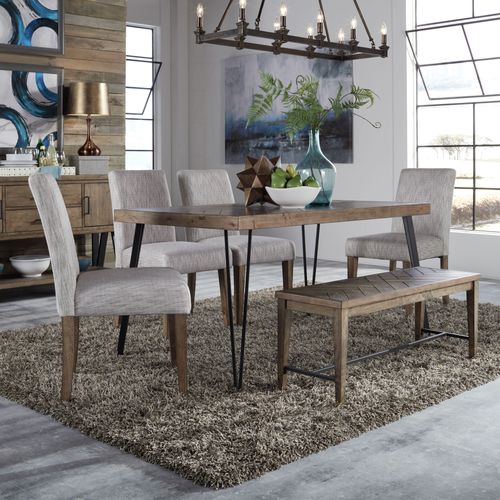 Horizons Rustic Caramel Dining Bench Limited Availability by Homeportonline