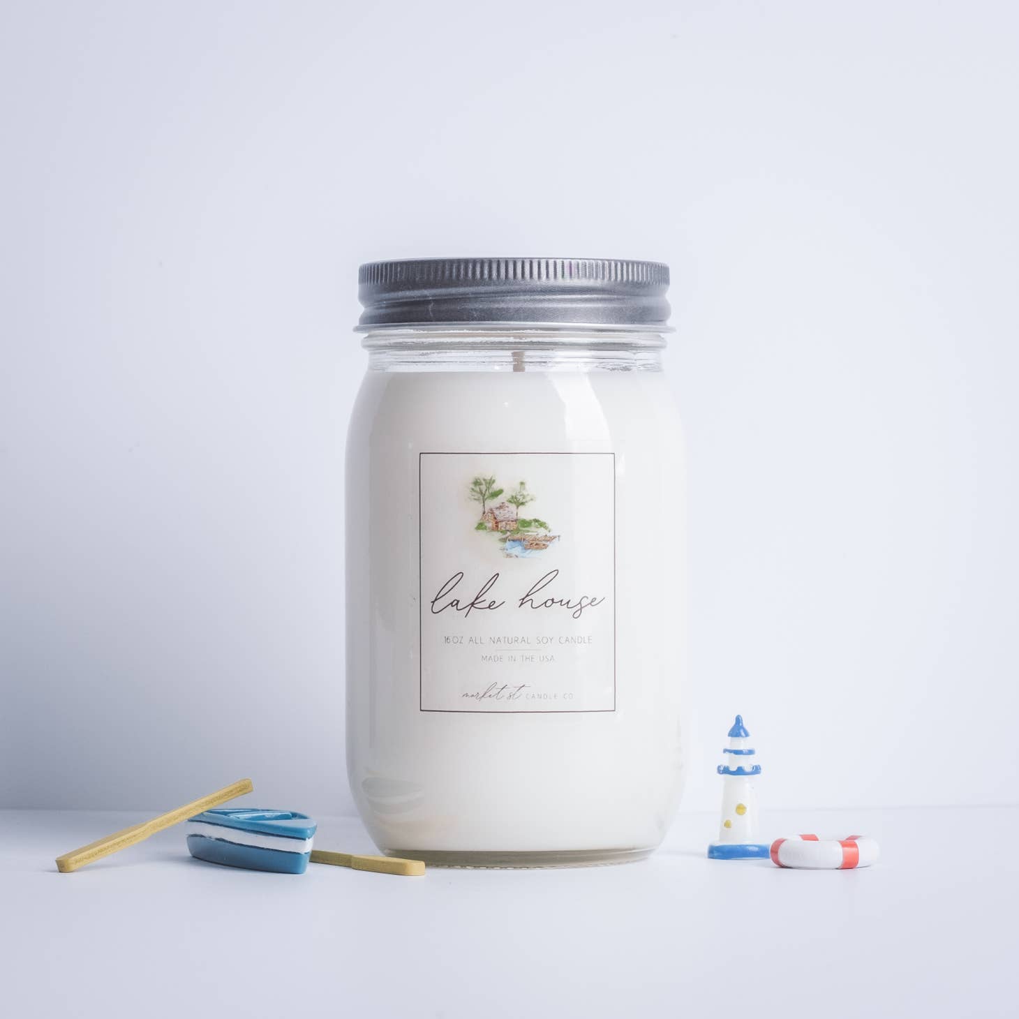 Soy Candle - 16oz - Lake House by Homeportonline