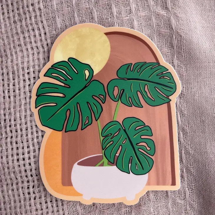 Boho Monstera Sticker