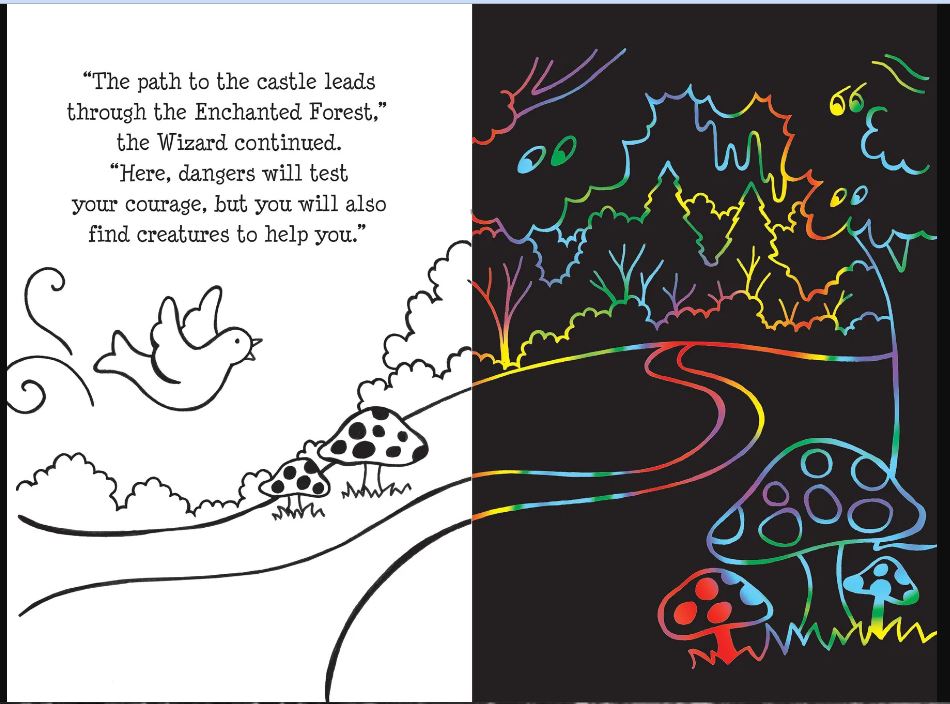 Scratch And Sketch Trace Along Activity Book Enchanted Forest by Homeportonline