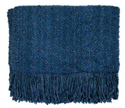 Throw Blanket Campbell Bristol Blue 40" x 70" by Homeportonline