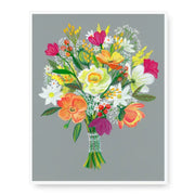 Wildflowers on Gray Art Print 8"x10"