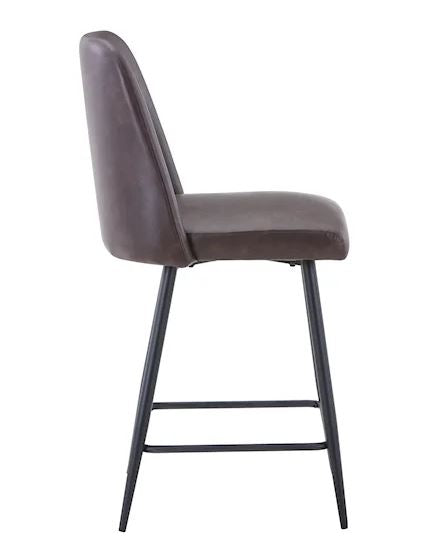 Maddox Counter Stool Dark Brown by Homeportonline